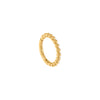 14K Gold / Single Beaded Huggie Earring 14K - Adina Eden's Jewels