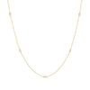 14K Gold Diamond Bezel Necklace 14K - Adina Eden's Jewels