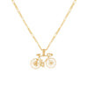 14K Gold Bicycle Necklace 14K - Adina Eden's Jewels