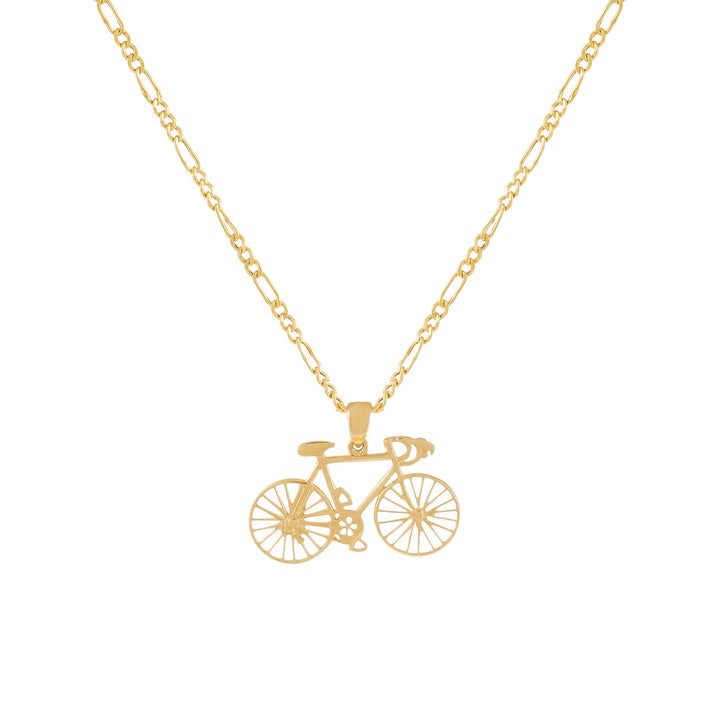 14K Gold Bicycle Necklace 14K - Adina Eden's Jewels