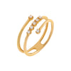 14K Gold / 7 Diamond Spiral Ring 14K - Adina Eden's Jewels