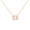14K Gold / Cancer Diamond Zodiac Necklace 14K - Adina Eden's Jewels