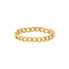  Flat Curb Chain Ring 14K - Adina Eden's Jewels