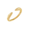 14K Gold / 6.5 Solid Claw Ring 14K - Adina Eden's Jewels