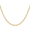 14K Gold Diamond Bezel Cuban Necklace 14K - Adina Eden's Jewels