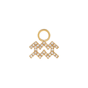  Diamond Zodiac Earring Charm 14K - Adina Eden's Jewels