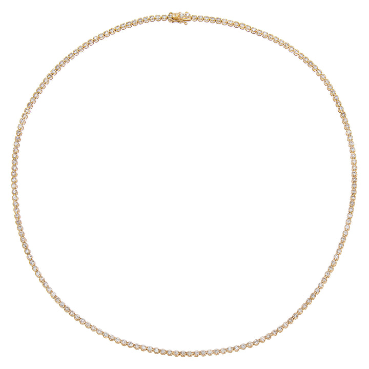  Diamond Buttercup Tennis Necklace 14K - Adina Eden's Jewels