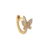  Diamond Butterfly Huggie Earring 14K - Adina Eden's Jewels
