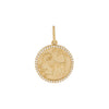  Diamond Zodiac Coin Charm 14K - Adina Eden's Jewels