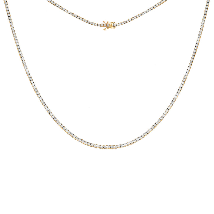 Luxe Diamond Tennis Necklace | Bijuterias