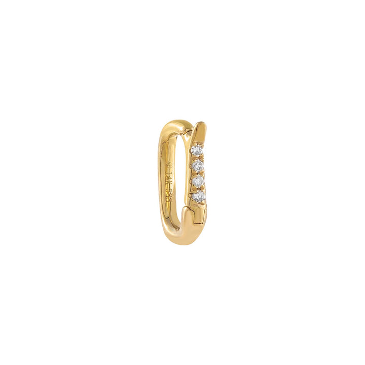 14K Gold Mini Diamond Charm Clicker 14K - Adina Eden's Jewels