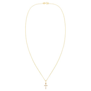  Diamond Cross Pendant Necklace 14K - Adina Eden's Jewels
