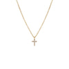 14K Gold Diamond Pave Cross Necklace 14K - Adina Eden's Jewels