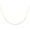 14K Gold Diamond Tennis Scoop Bar Necklace 14K - Adina Eden's Jewels