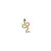 14K Gold / Single Diamond Pavé Snake Stud Earring 14K - Adina Eden's Jewels