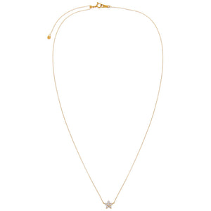  Diamond Mini Flower Necklace 14K - Adina Eden's Jewels