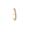 14K Gold / Single Diamond Triple Row Hook Earring 14K - Adina Eden's Jewels