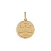  Diamond Zodiac Coin Charm 14K - Adina Eden's Jewels