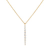 14K Gold Floating Diamond Drop Necklace 14K - Adina Eden's Jewels