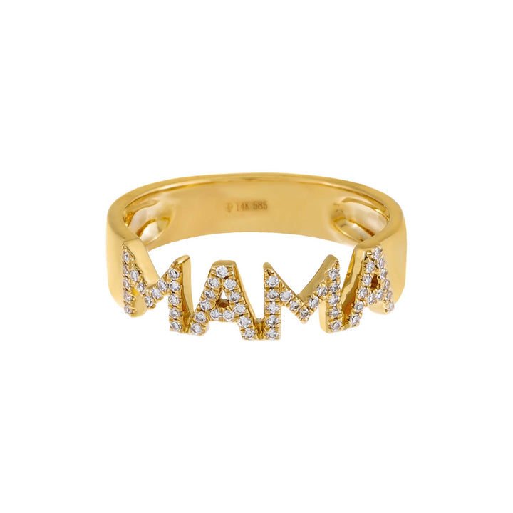  Diamond Mama Ring 14K - Adina Eden's Jewels