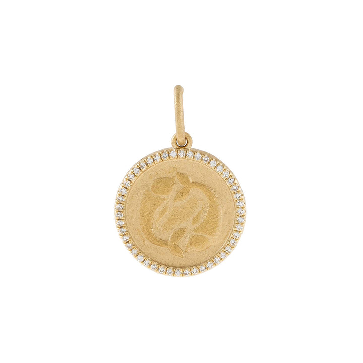  Diamond Zodiac Coin Charm 14K - Adina Eden's Jewels