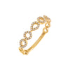 14K Gold / 7 Diamond Pavé Multi Shape Ring 14K - Adina Eden's Jewels
