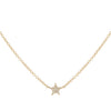 14K Gold Diamond Mini Star Necklace 14K - Adina Eden's Jewels