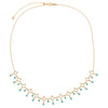  Turquoise Cluster Dangling Necklace 14K - Adina Eden's Jewels