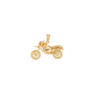 14K Gold Motorcycle Charm 14K - Adina Eden's Jewels