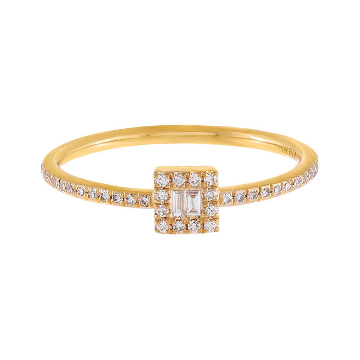  Mini Diamond Illusion Ring 14K - Adina Eden's Jewels