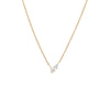 14K Gold Double Diamond Teardrop Necklace 14K - Adina Eden's Jewels