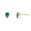 Multi-Color Gemstone Teardrop Stud Earring 14K - Adina Eden's Jewels