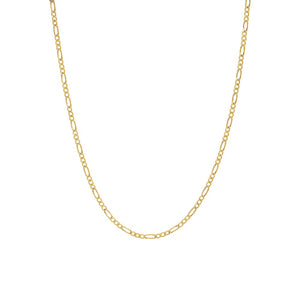 14K Gold / 16" Figaro Chain Necklace 14K - Adina Eden's Jewels