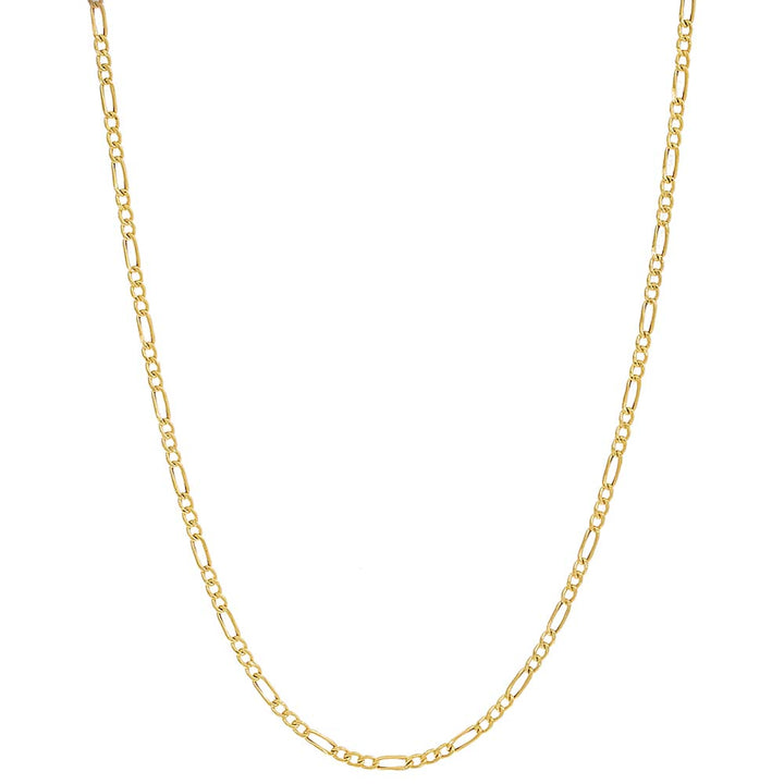 14K Gold / 22" Figaro Chain Necklace 14K - Adina Eden's Jewels