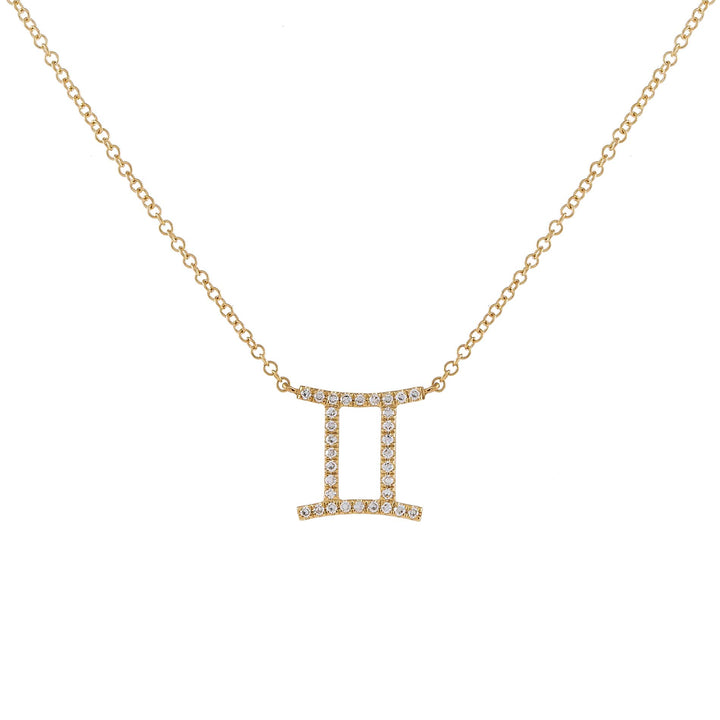  Diamond Zodiac Necklace 14K - Adina Eden's Jewels