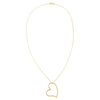  Open Heart Baby Gucci Necklace 14K - Adina Eden's Jewels