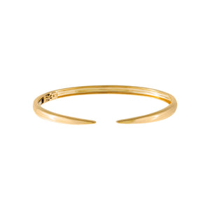 14K Gold Solid Claw Bangle 14K - Adina Eden's Jewels