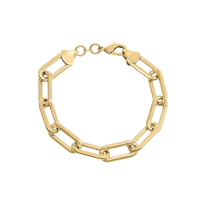 Gold Jumbo Paperclip Link Bracelet - Adina Eden's Jewels