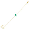Emerald Green Green Emerald Cut Bracelet 14K - Adina Eden's Jewels