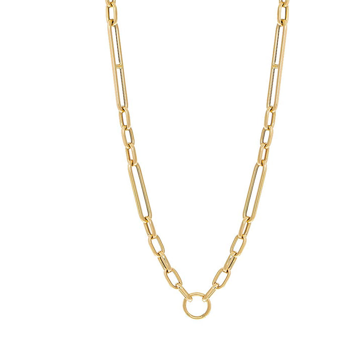 14K Gold Multi Link Necklace 14K - Adina Eden's Jewels