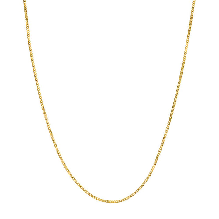 14K Gold / 18" Baby Cuban Chain Necklace 14K - Adina Eden's Jewels