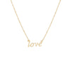 14K Gold Love Script Nameplate Necklace 14K - Adina Eden's Jewels