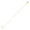 Gold / A Tiny Solid Lowercase Initial Bracelet - Adina Eden's Jewels