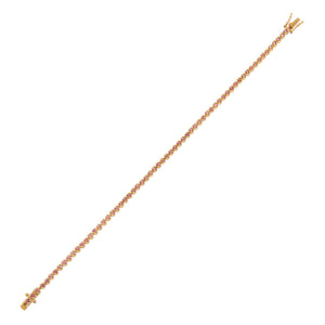  Thin Gemstone Tennis Bracelet 14K - Adina Eden's Jewels