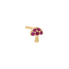 14K Gold / Single Tiny Mushroom Stud Earring 14K - Adina Eden's Jewels