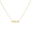 14K Gold Mama Necklace 14K - Adina Eden's Jewels