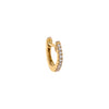 14K Gold / Single Itty Bitty Diamond Cartilage Huggie Earring 14K - Adina Eden's Jewels