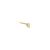 14K Gold / Single Itty Bitty Diamond Teardrop Stud Earring 14K - Adina Eden's Jewels