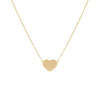 14K Gold Engravable Heart Necklace 14K - Adina Eden's Jewels