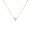 14K Gold Diamond Mini Heart Necklace 14K - Adina Eden's Jewels